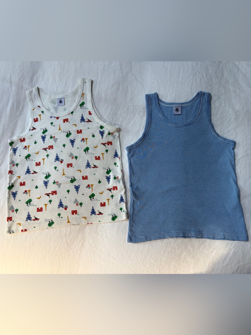 Petit Bateau Boys Tank Top - set of two